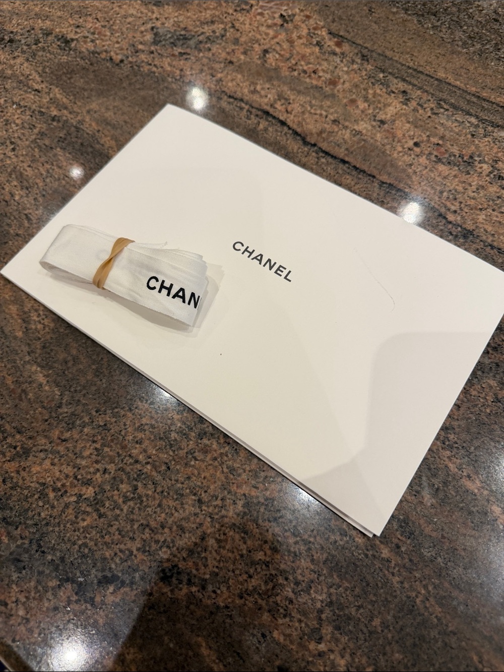 Chanel Booklet w Cloth & Ribbon